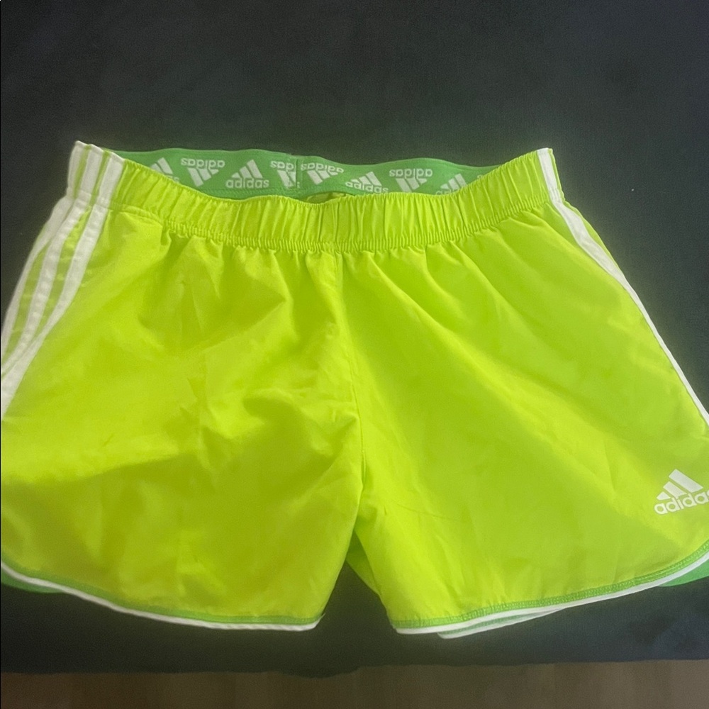 Adidas Lime Green Sports Shorts